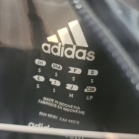 Nwot Adidas hooded windbreaker sz small - Picture 5 of 6